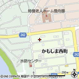 島根県益田市かもしま西町4-26周辺の地図