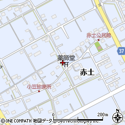 静岡県菊川市赤土922周辺の地図