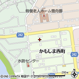 島根県益田市かもしま西町4-25周辺の地図