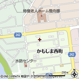 島根県益田市かもしま西町4-24周辺の地図