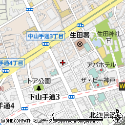 ザ・パークハウス神戸トアロード周辺の地図
