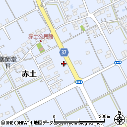 静岡県菊川市赤土582周辺の地図