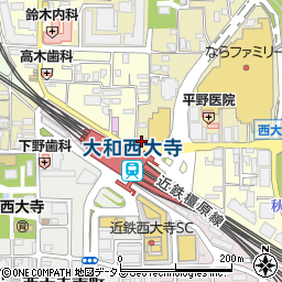 大和信用金庫西大寺支店周辺の地図