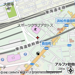 静岡県浜松市中央区森田町292周辺の地図