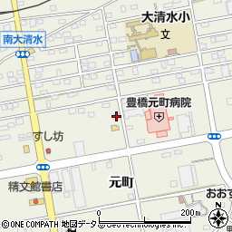 愛知県豊橋市南大清水町元町148周辺の地図