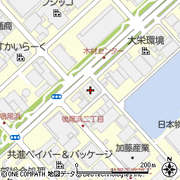 ユアサ鳴尾浜配送センター周辺の地図