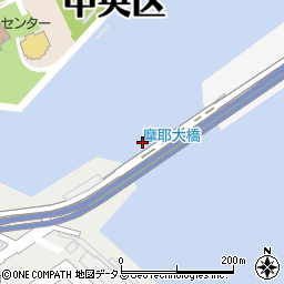摩耶大橋周辺の地図