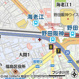 鳥貴族 野田阪神店周辺の地図