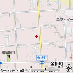 静岡県浜松市中央区金折町445周辺の地図
