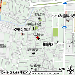 仏名寺周辺の地図