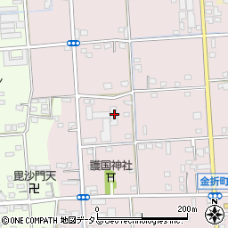 静岡県浜松市中央区金折町134周辺の地図