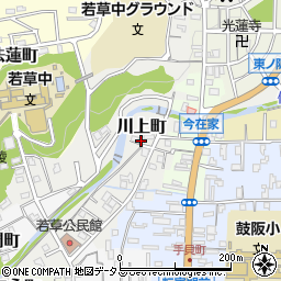奈良県奈良市川上町597-4周辺の地図