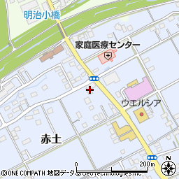 静岡県菊川市赤土1103-1周辺の地図