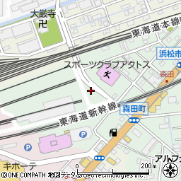 静岡県浜松市中央区森田町304周辺の地図