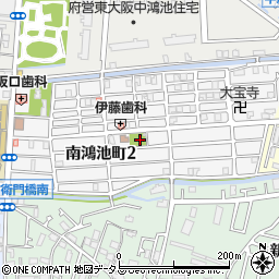 東楠風荘公園周辺の地図