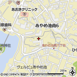 奈良県奈良市あやめ池南周辺の地図