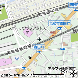 静岡県浜松市中央区森田町228周辺の地図