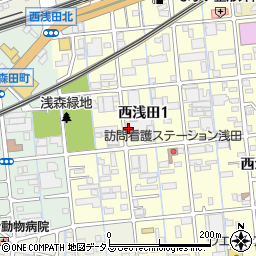 〒432-8045 静岡県浜松市中央区西浅田の地図