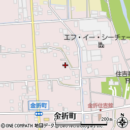 静岡県浜松市中央区金折町616周辺の地図