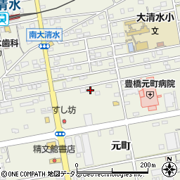 愛知県豊橋市南大清水町元町144周辺の地図