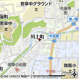 奈良県奈良市川上町597-1周辺の地図