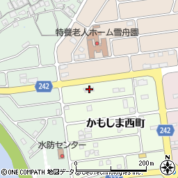 島根県益田市かもしま西町4-3周辺の地図