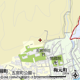 兵庫県神戸市兵庫区平野町上ノ山周辺の地図