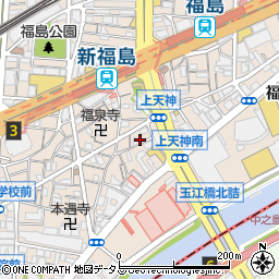 黒毛和牛焼肉 うのう 福島本店周辺の地図