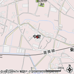 愛知県豊橋市老津町中聖周辺の地図