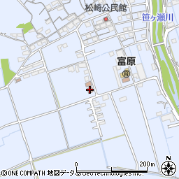 岡山市富原児童館周辺の地図