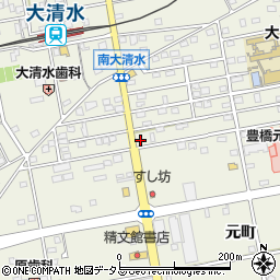愛知県豊橋市南大清水町元町93周辺の地図