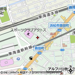 静岡県浜松市中央区森田町286周辺の地図