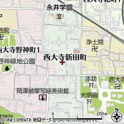 奈良県奈良市西大寺新田町4周辺の地図