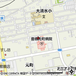 愛知県豊橋市南大清水町元町152周辺の地図