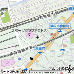 静岡県浜松市中央区森田町285周辺の地図
