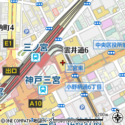 ミント神戸周辺の地図