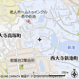 奈良県奈良市西大寺新池町6周辺の地図