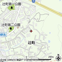 奈良県生駒市辻町1033-2周辺の地図