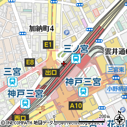 兵庫県神戸市中央区布引町周辺の地図