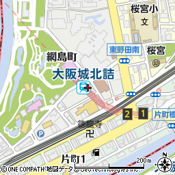 ＳＷＡＮＳＣＩＴＹ大阪城北詰周辺の地図