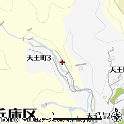 兵庫県神戸市兵庫区烏原町東谷周辺の地図