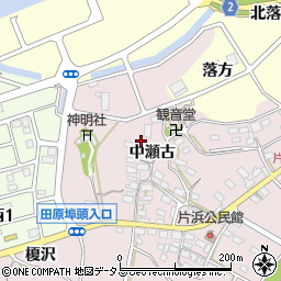 愛知県田原市片浜町周辺の地図