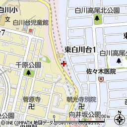 兵庫県神戸市須磨区白川休間ケ谷周辺の地図