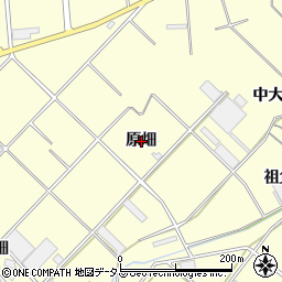 愛知県田原市浦町原畑周辺の地図