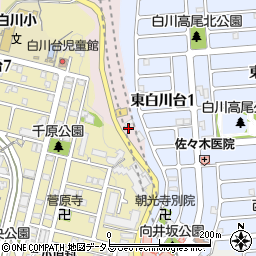 兵庫県神戸市須磨区白川（休間ケ谷）周辺の地図