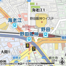 ドコモショップ野田阪神店周辺の地図