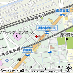 静岡県浜松市中央区森田町236周辺の地図