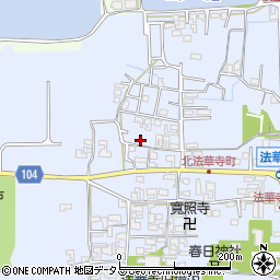 奈良県奈良市法華寺新町周辺の地図