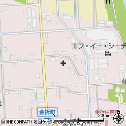 静岡県浜松市中央区金折町617周辺の地図