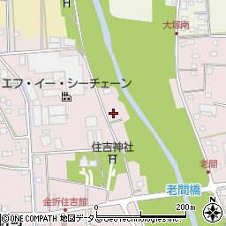 静岡県浜松市中央区金折町1353周辺の地図